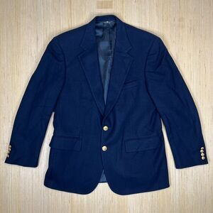 Vintage Polo Ralph Lauren University Club Mens Blazer Jacket Blue 44 Made in USA